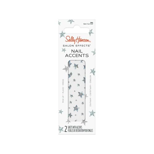 Sally Hansen Salon Effects Nail Accents | Easy to Use, No Commitment, Mix and Match Designs | Nail Art Decals for Polish or Bare Nails | Bare Your Soul