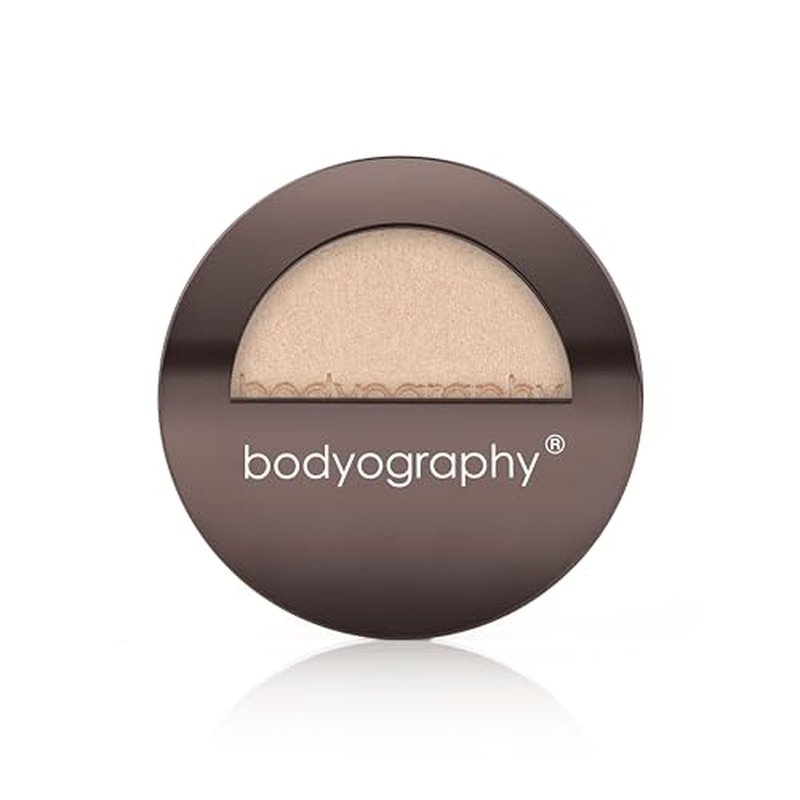 Bodyography Highlighter Pressed Powder, From Within | Universal Shade Powder Compact for Face, Eyes & Body | Buildable Wet or Dry Application | Silky, Finely Milled, Long-Wear Glow for All Skin Tones