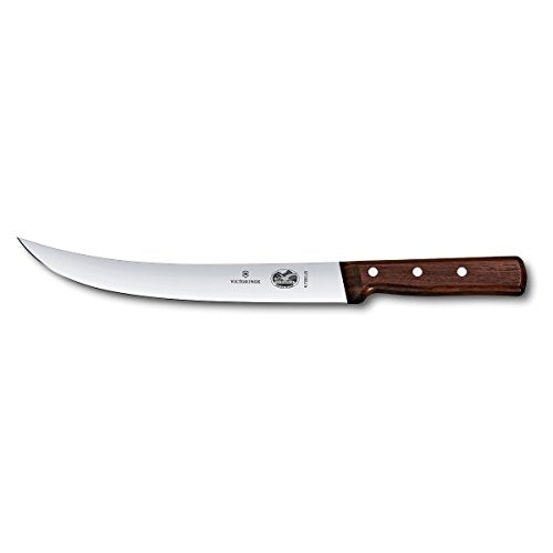 Victorinox 10-Inch Curved Breaking Knife with Rosewood Handle - Multicolor