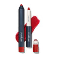 Matte Lip Crayon & Refillable Lip Balm Set - Chile Red