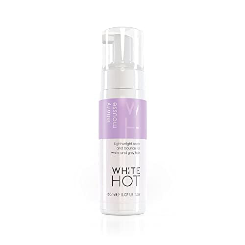White Hot Infinity Hair Mousse 150ml - Weightless, Anti-Frizz, Volumizing Styling Foam
