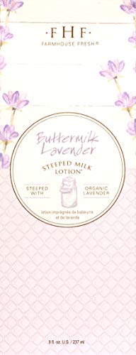 Lavender Infused Body Lotion - Buttermilk & Coconut Milk, 8 Fl Oz (Pack of 1)