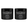 Pacinos Creme Hair Sculpting Wax Cream 4oz Pack of 2 Medium Shine, Water Soluble Styling