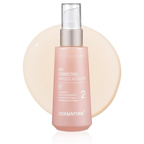 DERMAFIRM Bio Correcting Hydrating Serum Korean Ampoule Astasome A4 | Hydrating Pore Firming & Tightening Facial Serum for Face w/Collagen, Astasome & Peptide | No Animal Trials No Paraben 1.69 fl oz