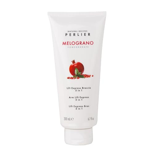 Perlier Pomegranate 5-in-1 Arm Lift Express, 6.7 oz, Firming & Smoothing Arm Cream, Targets Crepey Skin, Improves Elasticity & Hydration, Pomegranate Complex