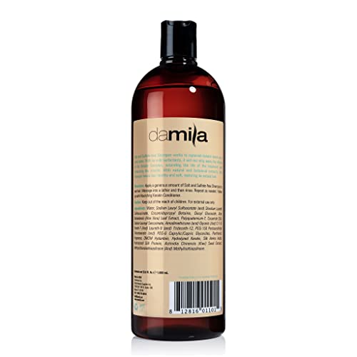 Damila Salt & Sulfate Free Shampoo for Keratin & Color Treated Hair - 33.8 Fl Oz - Damaged, Frizzy, Curly, Dry - Pack of 1