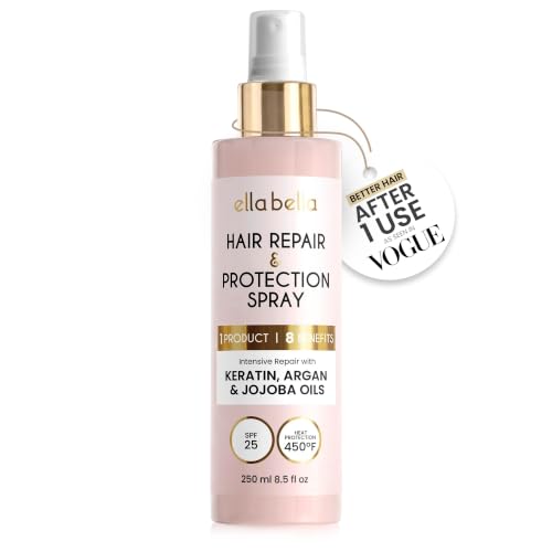 All-in-1 Heat Protectant Hair Spray with UV Shield & Repair - Up to 450°F