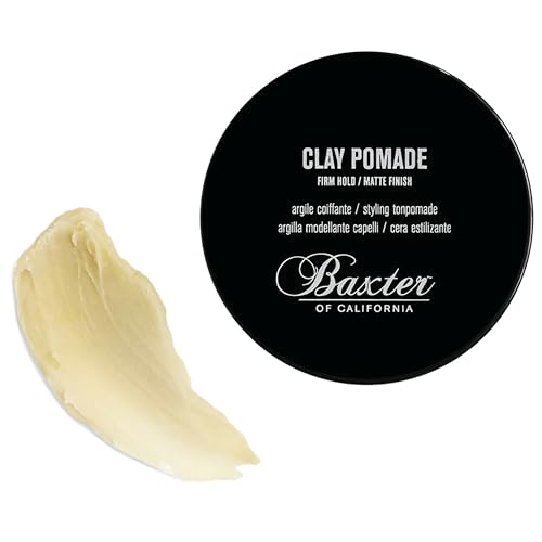 Baxter of California Clay Pomade - Strong Hold, Matte Finish, 2 oz Men's Hair Styling