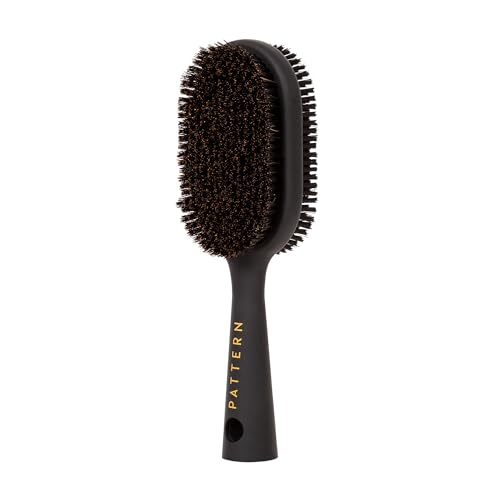 Premium Double-Sided Boar Bristle Hair Brush for Smoothing & Styling