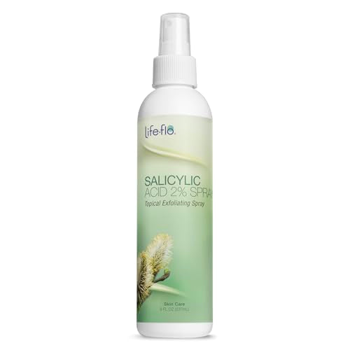 Salicylic Acid Face & Body Spray with Tea Tree, Lavender, Peppermint - Gentle Exfoliating Skin Care - 8oz