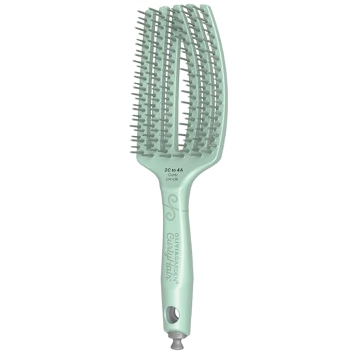 Olivia Garden Dual Bristles Curly Hair Brush for Detangling & Styling