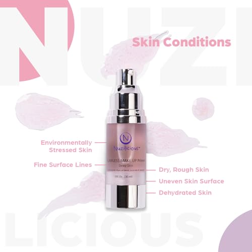 Professional Grade Flawless Makeup Primer ? Smooth, Hydrating, Dewy Base With Plant Oils, Ceramides & Seaweed Extracts | Vegan & Cruelty-Free | 1 oz