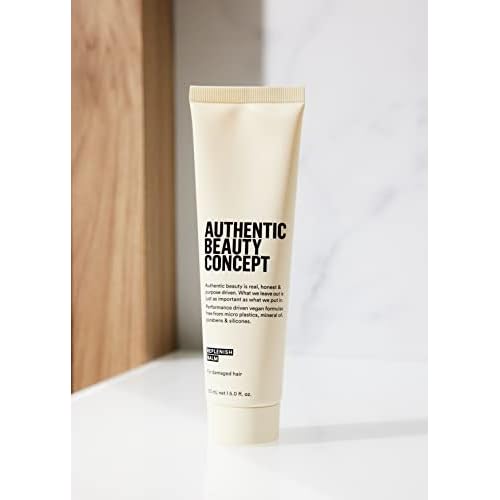 Authentic Beauty Concept Replenish Balm | Replenishing Hair Balm for Damaged Hair | Protects from Blow Dry Damage & Strengthens Hair | Vegan & Cruelty-free | Silicone-free | 5 fl. oz