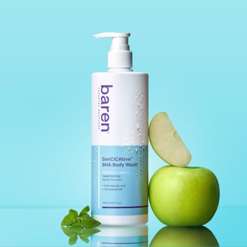 Baren Salicylic Acid Body Wash - Sensitive Skin Korean Cleanser 16.9oz - Variation 1