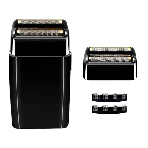 Black Replacement Foil & Cutter Set for BaBylissPRO Double FXFS2 Metal Shaver - 3 Pack