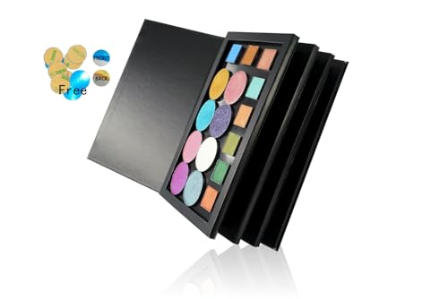 4-Layer Book Shaped Magnetic Eyeshadow Palette Empty Makeup Storage Box - Extra Large Space