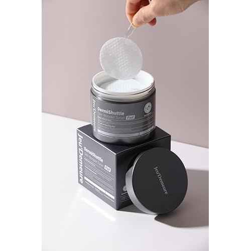 JEU'DEMEURE DermiShuttle Skin Booster PHA Premium Toner Pads, Exfoliating, Minimizing Pores, Dead Skin & Blackheads,100% Cotton Facial Pad, For Sensitive Skin, Korean Skin Care, 60 Pads 2.7 fl.oz