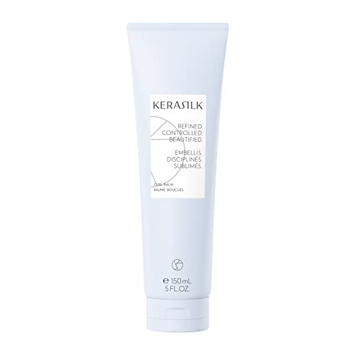 Kerasilk Curl Balm - Defined & Bouncy Curls, Frizz Control - 5 Fl Oz