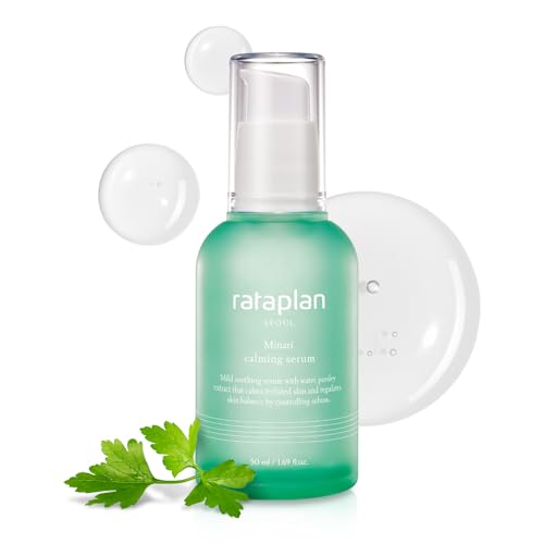 RATAPLAN Water Parsley Calming Serum 1.69 fl oz Korean Skincare with Hyaluronic Acid & Aloe