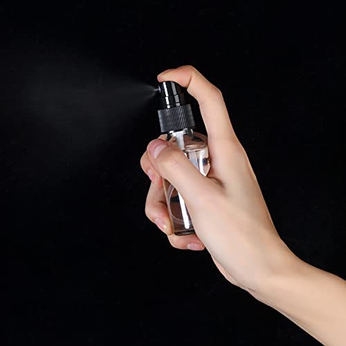Clear Glass Spray Bottle 2oz Pack of 24 with Fine Mist Sprayer - Essential Oils, Beauty & Travel