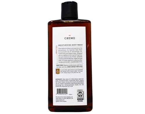 Men's Bourbon & Oak Body Wash - Moisturizing Shower Gel with Marula Oil