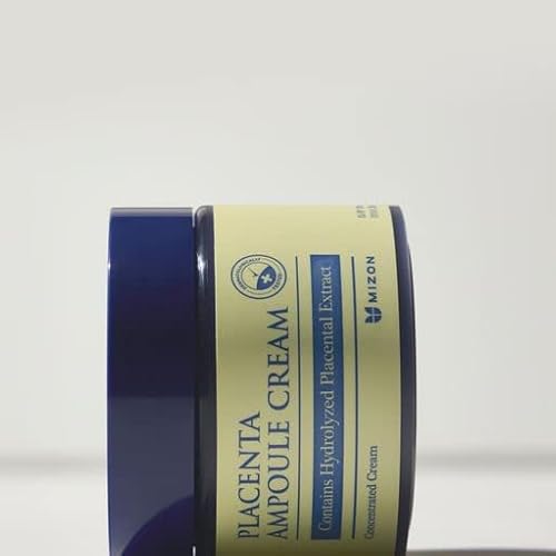 MIZON Placenta Ampoule Cream with Lavander Oil Niacinamide Adenosine Free of Parabens Korean Skincare (1.69 fl oz)