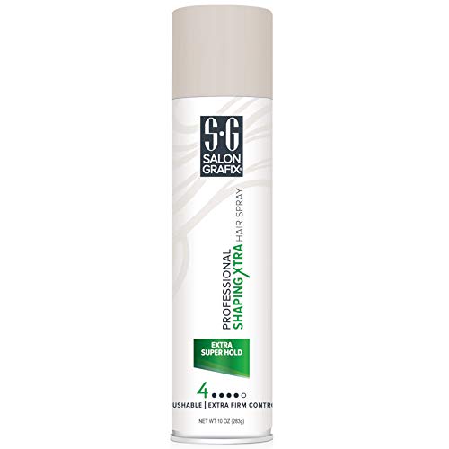 Salon Grafix Profession Shaping Hairspray, Extra Super Hold 4, 10 Oz (Pack of 3)