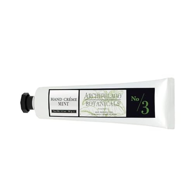 Archipelago Botanicals Morning Mint Hand Cr?me, Rich and Lightly Scented Hand Lotion for Dry Skin, Cuticles and Rough Spots, Premium Plant Extracts (3.2 oz)