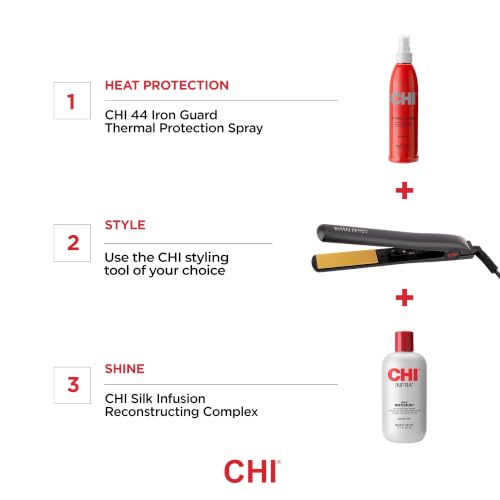 CHI Tourmaline Ceramic Mini Flat Iron 0.75" Black Hair Straightener