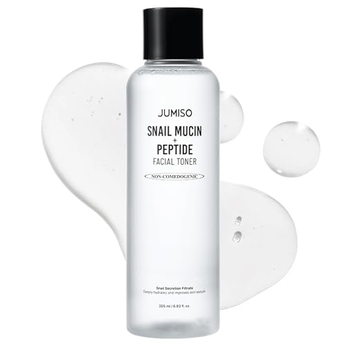 JUMISO Snail Mucin + Peptide Toner for Oily Skin, Hydrating & Pore Control, 6.93 fl oz