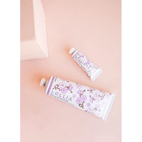 LOLLIA Relax Handcreme Bundle, 4 oz. & .33 oz. ? Lavender & Honey ? Scented Hand Cream for Women, Moisturizing Hand for Dry Hands, Shea & Cocoa Butter, Quick Absorbing Lotion, Travel Lotion