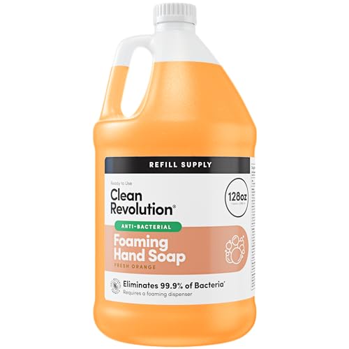 Antibacterial Foaming Hand Soap Refill 128 Fl Oz - Made in USA, Moisturizing & Germ-Free