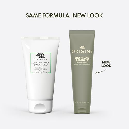 Origins 2-Piece Checks and Balances Frothy Face Wash Bundle Set for Home & Away | Gently Cleanses All Skin Types | With Mint