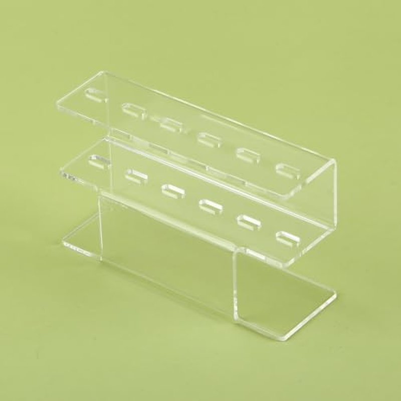 Acrylic Tweezers Holder, 6 Holes Tweezers Stand Display Organizer for Eyelash Extension Supplies Accessories Grafting Beauty Tools (6 Holes Transparent)