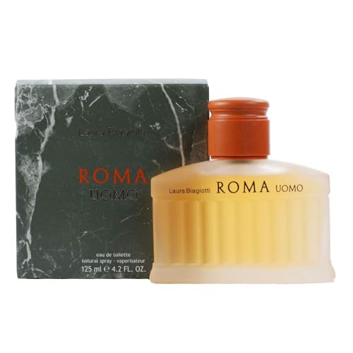 Men's Eau de Toilette Spray - Laura Biagiotti Roma - 4.2 oz - Classic & Seductive Fragrance with Citrus & Woody Notes (Variation of THIS listing)