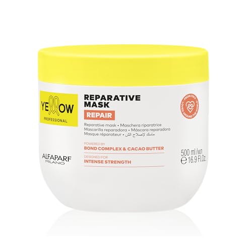 Alfaparf Milano Yellow Professional Repair Hair Mask 16.9 Fl Oz - Damaged Hair Treatment