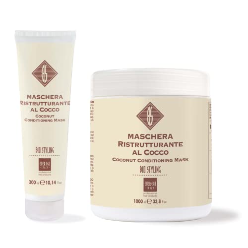 Ever Ego Bio Coconut Hair Conditioning Mask 33.8 oz - Deep Nourishing Treatment for Dry & Treated Hair