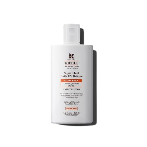 Kiehl's Super Fluid Daily Sunscreen SPF 50+ 4.2 Fl Oz - Lightweight UV Protection
