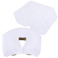 10 Pack Microfiber Reusable Face Cradle Covers - White, 15x12.6 Inches