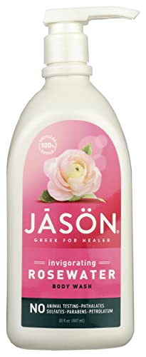 Invigorating Glycerine Rosewater Body Wash Pack of 3 - Paraben-Free, 30oz