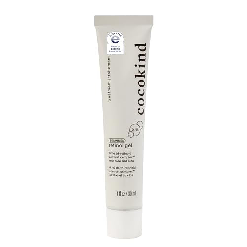 Cocokind Beginner Retinol Gel 0.1% - 1 Fl Oz, Sensitive Skin Formula