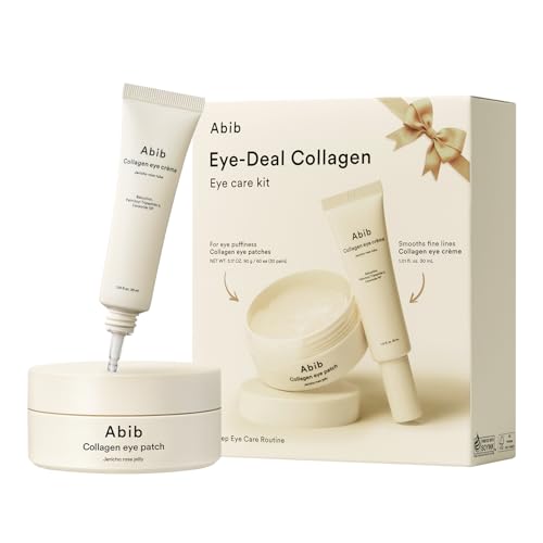 Under Eye Care Duo - Vegan Collagen Eye Patches & Cream for Puffy Eyes & Dark Circles