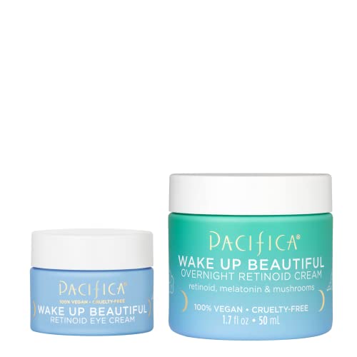 Retinoid Face & Eye Cream Set - Hydrating Night Moisturizer for Aging & Sensitive Skin - Vegan & Cruelty-Free
