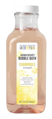 Aura Cacia Tranquil Chamomile Aromatherapy Bubble Bath - 13 fl oz Bottle (Pack of 3)