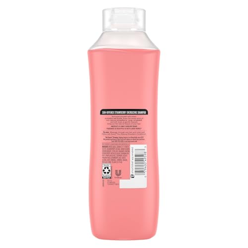 Suave Shampoo, Sun-Ripened Strawberry Family-Size ? Energizing Shampoo with Strawberry Extract & Vitamin E, 22.5 Oz
