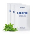Travel Size Shampoo Packets Bulk - 30 Individually Sealed 0.35oz White Tea Scent