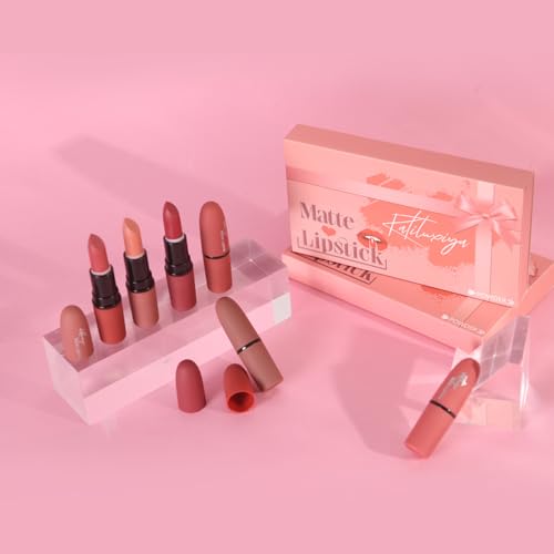 Noerrors 3 in 1 Nude Peach Lip Kit with Beige Liquid Lipstick Hydrating Lip Gloss Liner Trio, Matte Velvet Lip Glaze Moisturizing Lip Gloss and Creamy Lip Pencil Set, Long Wear Glossy Pale Lip Combo
