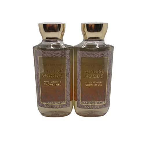 Bath and Body Works Gift Set of 2 - 10 Fl Oz Shower Gel (Sunrise Woods), Multicolor