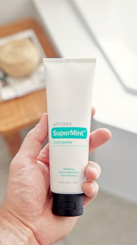 doTERRA SuperMint Toothpaste 125g Tube - Pack of 2, Fluoride Free, Vegan