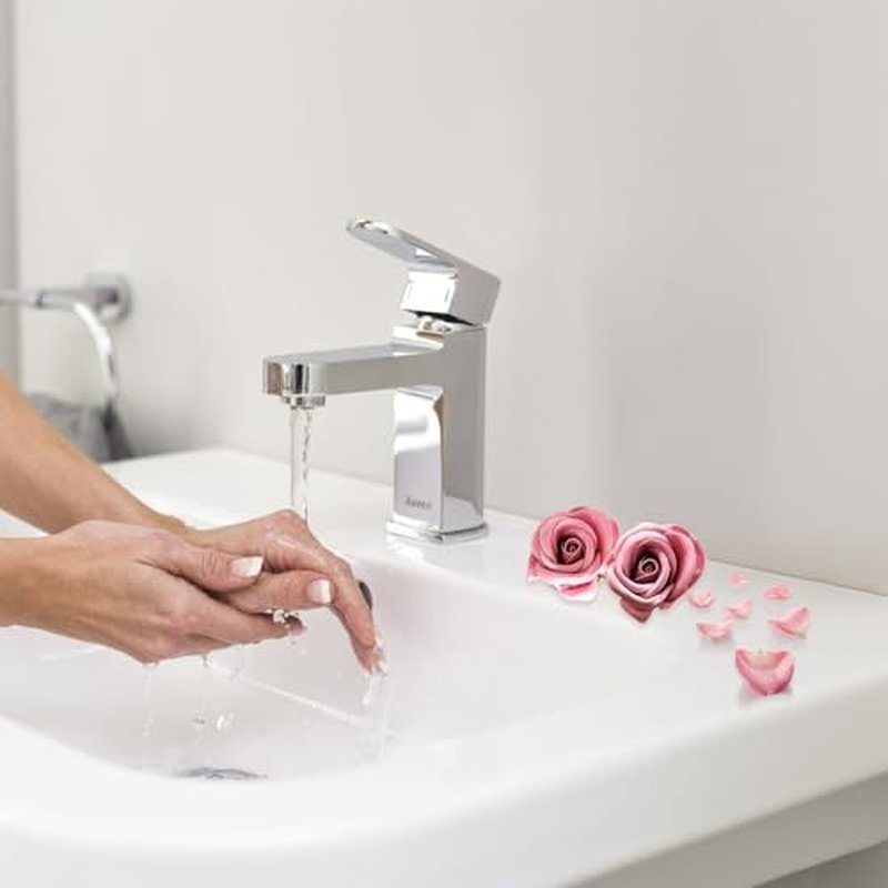 Ideal Swan Floral Scented Bath Soap Rose Flower Petals in Flower Box, Plant Essential Oil Rose Soap Set, Bath Soap Women Soap for Lover Birthday Valentine Christmas (Pink)